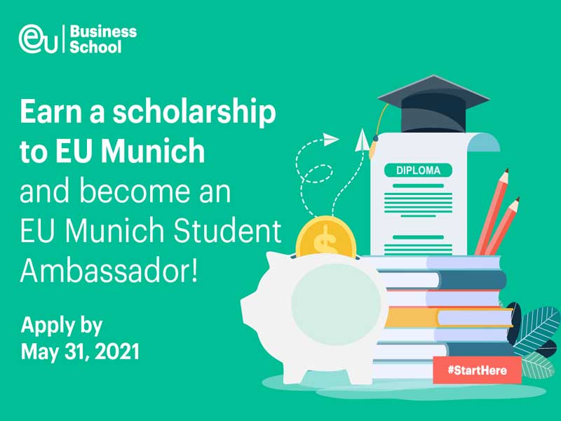 Стипендия 3000 Евро на обучение на бакалавриате в EU Business School, Мюнхен