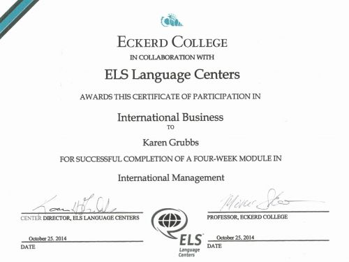 certificate eckerd